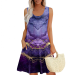 Naiste suvekleidid Taskutega varrukateta p&auml;ikesekleidid XXL