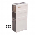 Kitsas hoiukapp 6 rattaga, veekindel, &otilde;huke sahtlikorraldaja vannituppa, pesuruumi, v&auml;iksesse ruumi