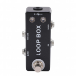 Guitar Loop Effect Metal Black Mini Pedal True Bypass Channel Selection for Electric Bass
