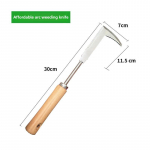 Aia k&auml;sitsi umbrohut&otilde;rjet&ouml;&ouml;riista ergonoomilise k&auml;epidemega juuret&otilde;mbamist&ouml;&ouml;riist umbrohu eemaldamiseks ja aia hooldamiseks Arc weeding knife