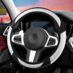 Auto roolikate rooliv&otilde;imendi universaalne libisemiskindel rattakaitsekate PU nahast moodne auto sisustustarvikud