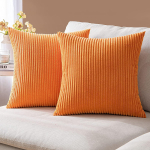 P&otilde;hjamaade &uuml;hev&auml;rviline velvetist padjap&uuml;&uuml;r - Triibuline pl&uuml;&uuml;sist padjakate 55x55 cm, without insert