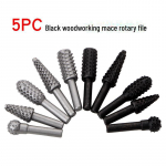 5-osaline must puidut&ouml;&ouml;tlemise p&ouml;&ouml;rlev viilikomplekt &ndash; DIY lihvimist&ouml;&ouml;riistad 5pc Silver-Grey Mace