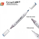 Marqueur &agrave; alcool Graph'It Brush Marker de Graph'IT - Nuancier Graph'it:9106 - Cool Grey