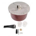 Roostevaba terasest popkornimasin k&auml;sitsi juhitav popkornimasin maitsev kodune popkornimasin gaas L