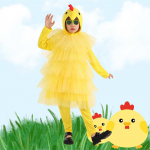 Laste Halloweeni kost&uuml;&uuml;m Kana kost&uuml;&uuml;m festivali laval esinemiseks peoks S