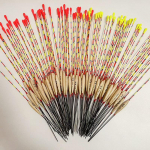 Wild Fishing Crucian Carp Float &ndash; seeria War God, pilkup&uuml;&uuml;dev paks saba, valge triibuline karpkala ujuki Yellow tip bead