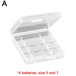Patareide hoiukarp 4/24 pesaga AA patareide hoiukarp l&auml;bipaistev karp patareide hoidik organi E6Z0 4 AA-1pcs