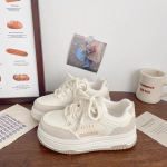 Kvaliteetsed paksu tallaga v&auml;ikesed valged kingad naistele 2025 kevad uued &scaron;ikid ni&scaron;&scaron; korea versioon madala s&auml;&auml;rega hingavad &otilde;pilaste tennised 35 roosa