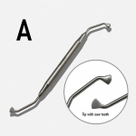 1 pc or 3 pcs Dental Periosteal Elevator for Reflecting Retractor Implant Surgical Instrument Serrated Tip Skin Flap Tension Reducer Tool 1 piece A