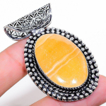 Septerian Noodal Handmade 925 Sterling Silver Jewelry Pendant 2.17 l5k18