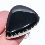 Black Onyx Handmade 925 Sterling Silver Gift Jewelry Ring Size 6 l8v34