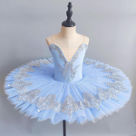 Laste lille&otilde;ie t&uuml;drukute professionaalne balleti tuutu kleit Naiste printsess Luikede j&auml;rv Ballerina lavatantsu kost&uuml;&uuml;m 160cm helesinine v&auml;rv