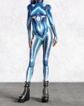 3D digitaaltr&uuml;kk Lavakost&uuml;&uuml;mid T&auml;iskasvanutele Halloweeni &Uuml;ritused Karnevali Teemapidu Cosplay Riietus M&auml;ngimine Jumpsuit Adult S
