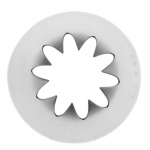 #C10 Suure suurusega toruotsik Kook Cream Decor Glasuuri n&auml;pun&auml;iteid 10 hammast Close Star