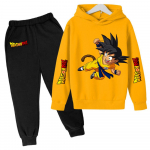 2025 MINISO Uus Talv Dragon Ball Kapuutsiga dressipluusid+p&uuml;ksid Lasteriided Poisid Goku Komplektid Lastele Suurused 100-160 T&auml;navakost&uuml;&uuml;m Kawaii Mood Topid Anime 130