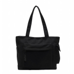 Suure mahutavusega l&otilde;uendist kandekotid t&ouml;&ouml;le s&otilde;itmiseks, kandmiseks, k&auml;ekott, kolledži stiil, tudengi riietus, raamatute &otilde;lakott, naiste kotid must