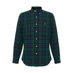 Polo Ralph Lauren Logo Tikitud Ruuduline Pikkade Varrukatega S&auml;rk Meeste s&auml;rgid Roheline 710853154-004 M black