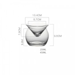 uus Molekulaarne Miksoloogia Vahekiht Kolmnurkne Saba J&auml;&auml;kristall Veiniklaas Koonus Martini Sf&auml;&auml;riline Komplekt Baarmen Eripakkumine Joogin&otilde;u 401-500ml