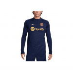 Nike Fc Dri-Fit Barcelona Strike Moodne Mugav Mitmek&uuml;lgne Pullover Jalgpallis&auml;rk Meeste pealisr&otilde;ivad Tumesinine FZ0569-411 M