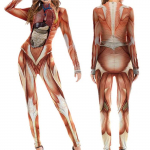 3D digitaaltr&uuml;kk Lavakost&uuml;&uuml;mid T&auml;iskasvanutele Halloweeni &Uuml;ritused Karnevali Teemapidu Cosplay Riietus M&auml;ngimine Jumpsuit Adults S