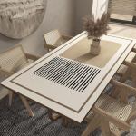 Veekindel Nahast Lauamatt Lihtne Puhastada K&otilde;rge Temperatuurikindel Lauakaitse &Otilde;likindel S&ouml;&ouml;gilaua Matt Kodu Ja K&ouml;&ouml;gi jaoks 60 x 100cm