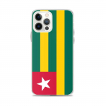 Coque iPhone &ndash; Drapeau Togo &ndash; iPhone 12 Pro Max &ndash; Supp &ndash; Mitmev&auml;rviline &ndash; TPU l&auml;bipaistev