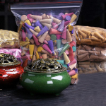 300 tk tagasivoolu viirukikoonused segatud naturaalne viiruk, lilleline lavendel sandlipuu