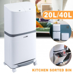 20L/40L Mugav pr&uuml;gikast Sorteeritud j&auml;&auml;tmekast Rattaga Plastikust K&ouml;&ouml;gipr&uuml;gikast Nurga Ringlussev&otilde;tukast Pressitav Avatav Uus 40L