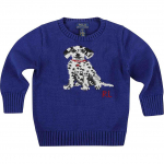 Polo Ralph Lauren Laste tr&uuml;kitud &uuml;mmarguse kaelusega liibuv kampsun Laste kampsun Sinine 323920667-001 L