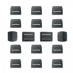 Oisinlas 16 tk P&auml;ikesesirmi klamber Katuseluugi p&auml;ikesesirmi klambrid &uuml;hilduvad Tesla Model 3-ga Model Y must