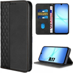 Coque de T&eacute;l&eacute;phone - BOOLING - Samsung Galaxy A17 4G/5G - Cuir Synth&eacute;tique Motif Mosa&iuml;que Noir