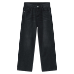Nirben Denim | Unisex Retro Pesitud ja Pleegitatud Laiad teksap&uuml;ksid Extra Small