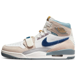 Air Jordan Legacy 312 Sametine Swoosh - Valge M&uuml;stiline Sinine Meeste Tennised Summit-White Sail DQ5347-141 45