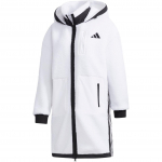 Adidas Urban Boa Pikk Jakk Fliisist Soe Keskmise Pikkusega Kapuutsiga Jakk Naiste Jakk Valge GM1427 L