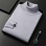 Meeste kampsunid kleepumisvastased kudumid Turtlene kaelusega kampsun Slim Fit pikkade varrukatega pullover &Uuml;hev&auml;rvilised meeste riided XXL hall v&auml;rv