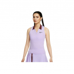 Nike Tennise Polo Mugav Lihtne Varrukateta Top Naiste topid Lilla FZ6753-515 S