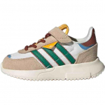 Adidas Originals Retropy F2 CF EL Mugavad Mitmek&uuml;lgsed Libisemiskindlad P&otilde;rutust Summutavad Madalad Jalatsid Beebi toss Valge Pruun JR7988 23&frac12;