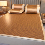 Suvine koirohi rotang kolmeosaline kokkupandav kaheinimesevoodi mati komplekt 90x200cm Single Mat