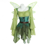 Anime figuurid Miccostumes cosplay Kost&uuml;&uuml;m P&auml;kapikk Keskaegne Roheline Maagiline P&auml;kapikk Kleit Halloweeni Karnevali Peo T&auml;iskasvanute Kleit Naisele L 50-55kg beež