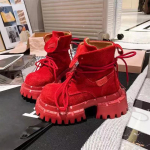 Ankelsaarikud Naiste Korterid Platvormkingad Moodsad Talvesaarikud Suede Hubased Chelsea Saapad 39EU/CN40 brown