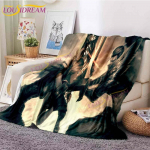 League of Legends Tekid M&auml;ng Flanell Tekid Sari Nahakunst Cartoon Tr&uuml;kitud voodi Diivan Pehme Voodikate Coverlet Travel Camping 75x90cm