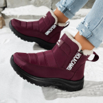 Naiste vastupidavad talvesaapad K&uuml;lma ilma matkasaapad libisemiskindla kummitaldaga, Taktikalised saapad v&auml;litingimustesse, Talvesaapad 39 punane