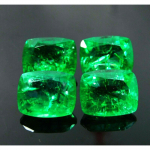 Smaragdroheline Colombia SERTIFITSEERITUD Looduslik Padi L&otilde;ige 35,6 Ct Partii Lahtine V&auml;&auml;riskivi E-40 13.6 mm approx roheline