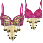 Naiste litrid helmed tutid Underwired rinnahoidja Crop Top k&otilde;hutantsufestivali muusika klubir&otilde;ivad One Size kuum roosa v&auml;rv