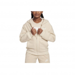 Nike Sportswear Club FW24 Fliisiga Kapuutsiga Jakk Lastele Kapuutsiga Jakk Beež FJ6019-126 XL