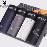 Playboy Meeste antibakteriaalsed puuvillased bokserid 4 tk L (85-110 lbs)