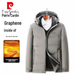 Pierre Cardin Men's Stand Collar Puffer Jacket L