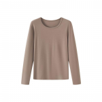 Yiershuang Men's Self-Heating Silk Blend Thermal Base Layer Crew Neck Top 2XL (150-170 lbs)