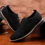 Meeste Oxford Kingad Suede Nahast Meeste Kingad Oxford Vabaaja Klassikaline &Auml;ri Mugavad Jalatsid T&ouml;&ouml;kingad Suur Suurus 39-48 Madalad 39 must